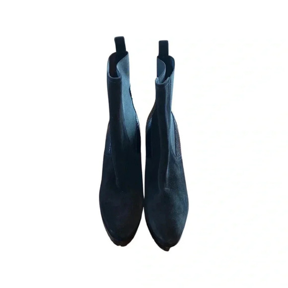 All Saints Sahara Snakeskin Embossed Suede Bootie Size 11 - Picture 3 of 11